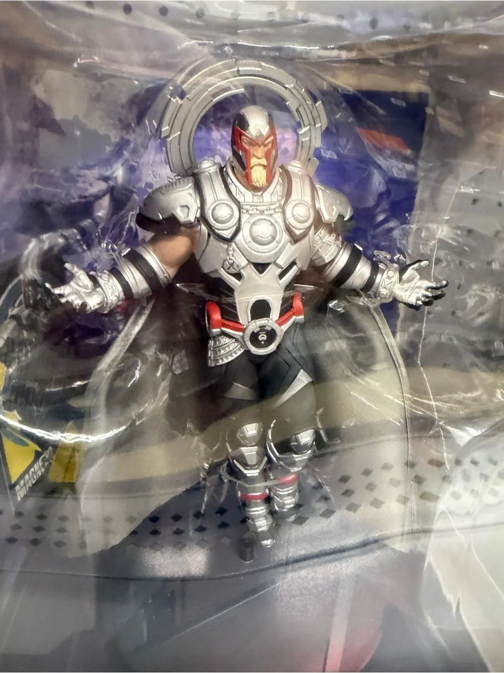 New Magneto Marvel Rivals McFarlane Toys Figure Collectible 1:10 Base Backdrop